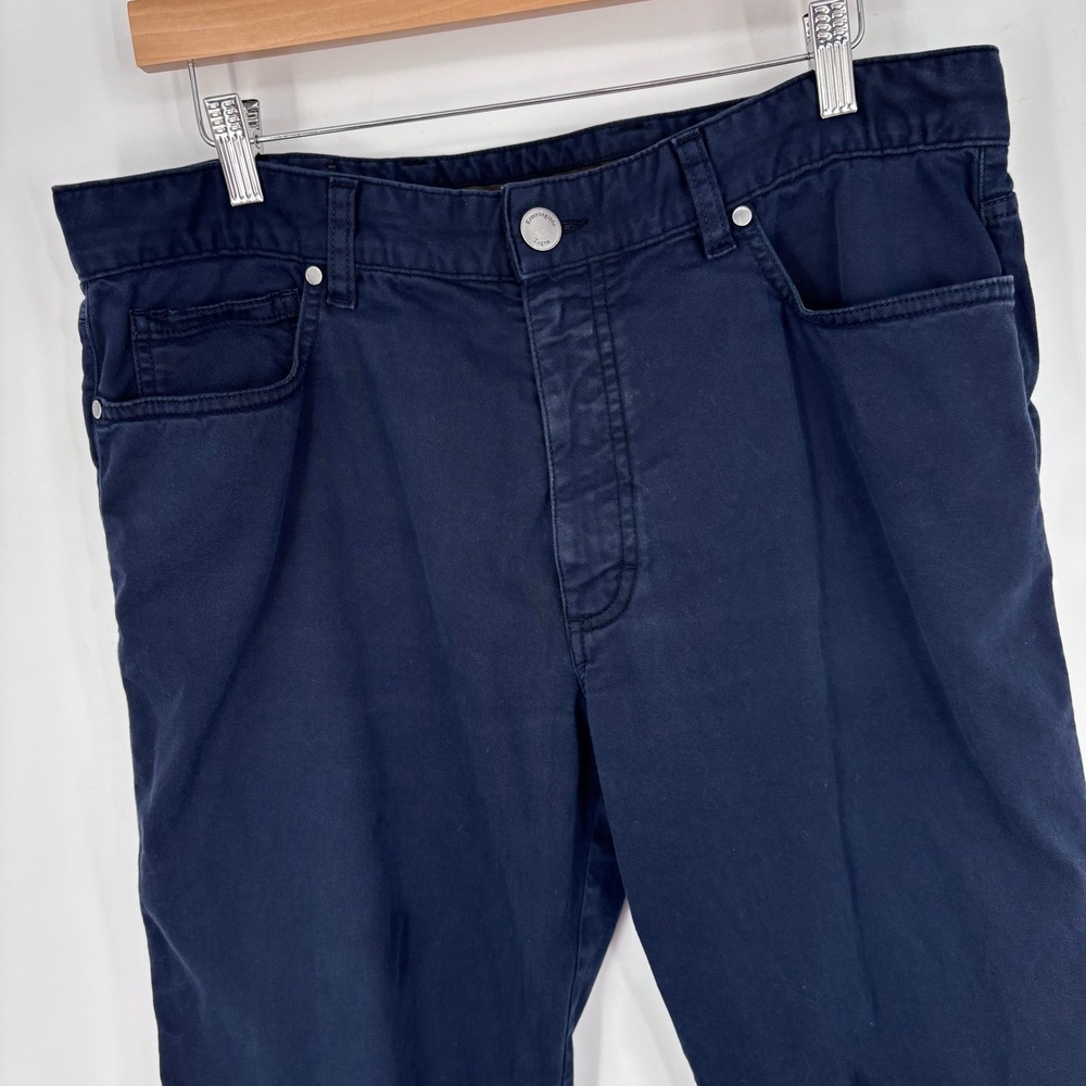 Ermenegildo Zegna Chino Trousers Mens 34x28 (Tag 36) Blue Cotton Stretch Pants